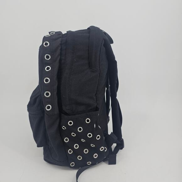 Victoria's Secret PINK Marl Campus Backpack Black Silver Grommet - Picture 3 of 10